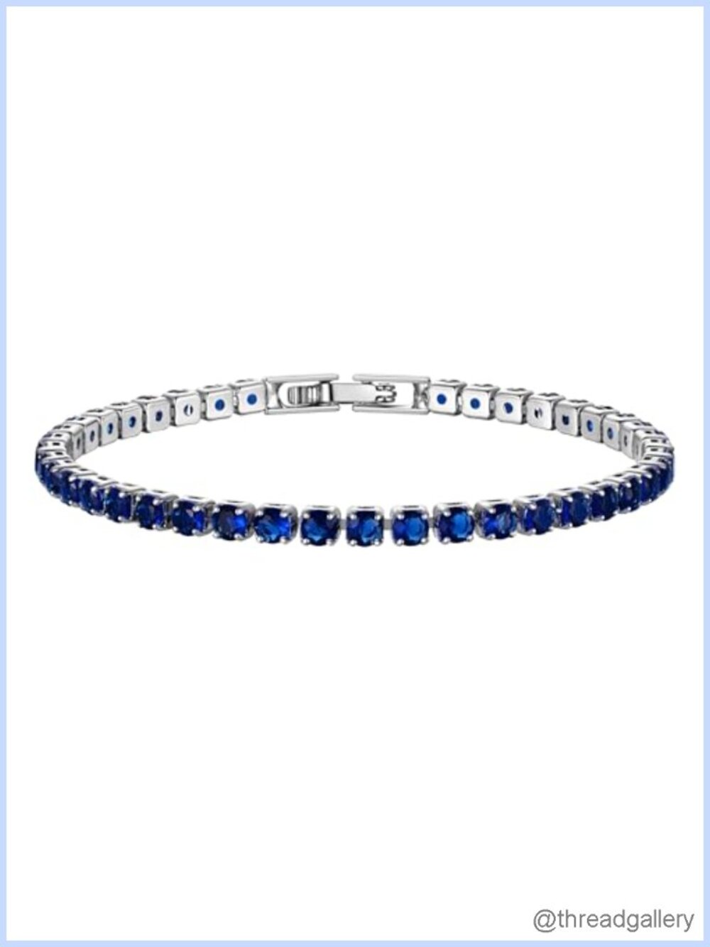 Classic Tennis Bracelet with 3mm Round Cubic Zirconia Stones